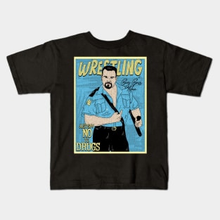 Big Boss Man Pro Wrestling // Just Say No To Drugs Kids T-Shirt